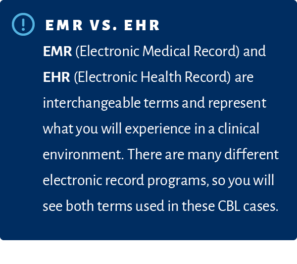 ￼EMR VS. EHR EMR (Electronic Medical Record) and EHR (Electronic Health Record) are interchangeable terms and represe...