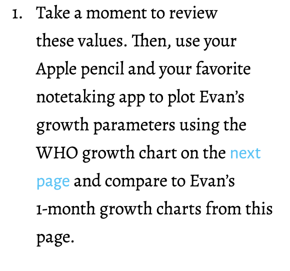 1. Take a moment to review these values. Then, use your Apple pencil and your favorite notetaking app to plot Evan’s ...