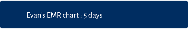 Evan’s EMR chart : 5 days